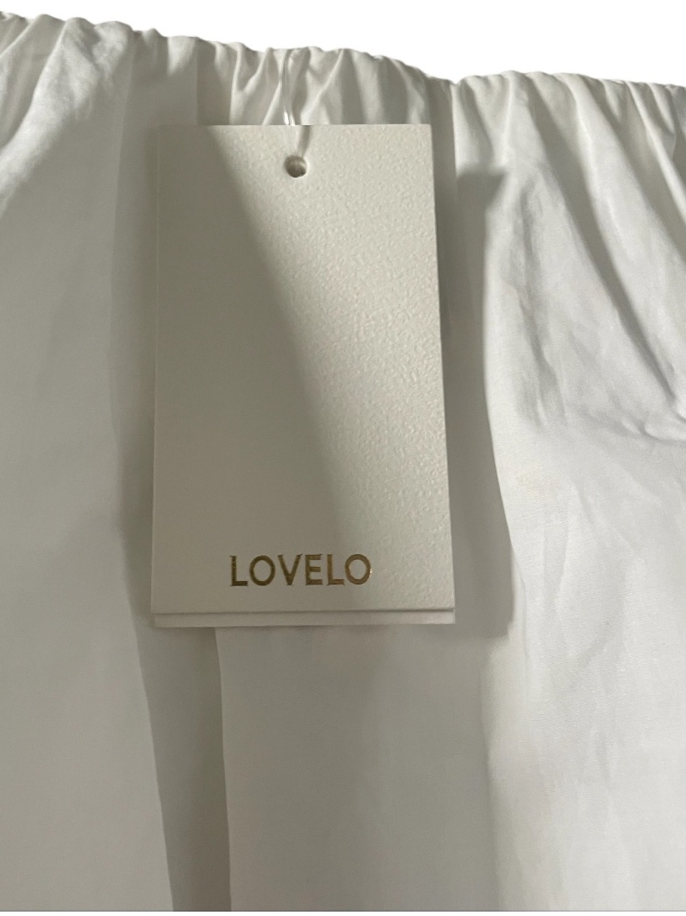Lovelo White Taffeta Bubble Hem Mini Skirt - Picture 5 of 5